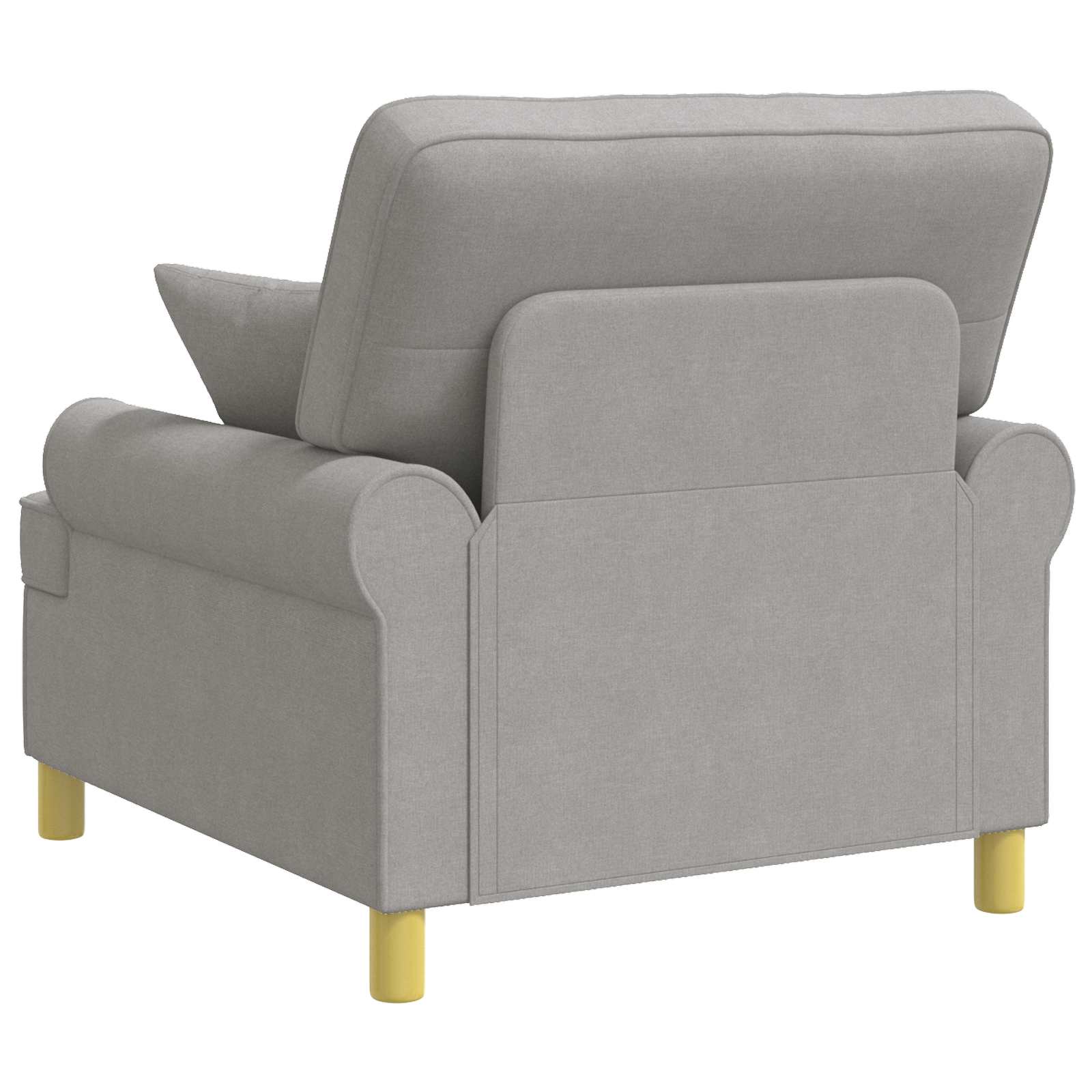 XL fauteuil met kussens Wolkengrijs Stof