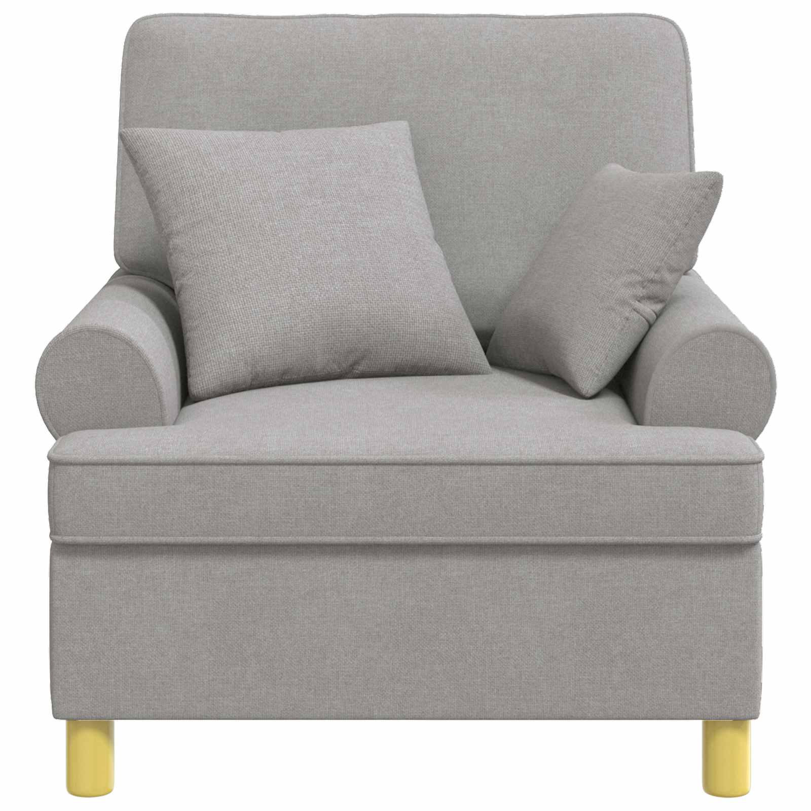 XL fauteuil met kussens Wolkengrijs Stof