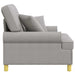 XL fauteuil met kussens Wolkengrijs Stof
