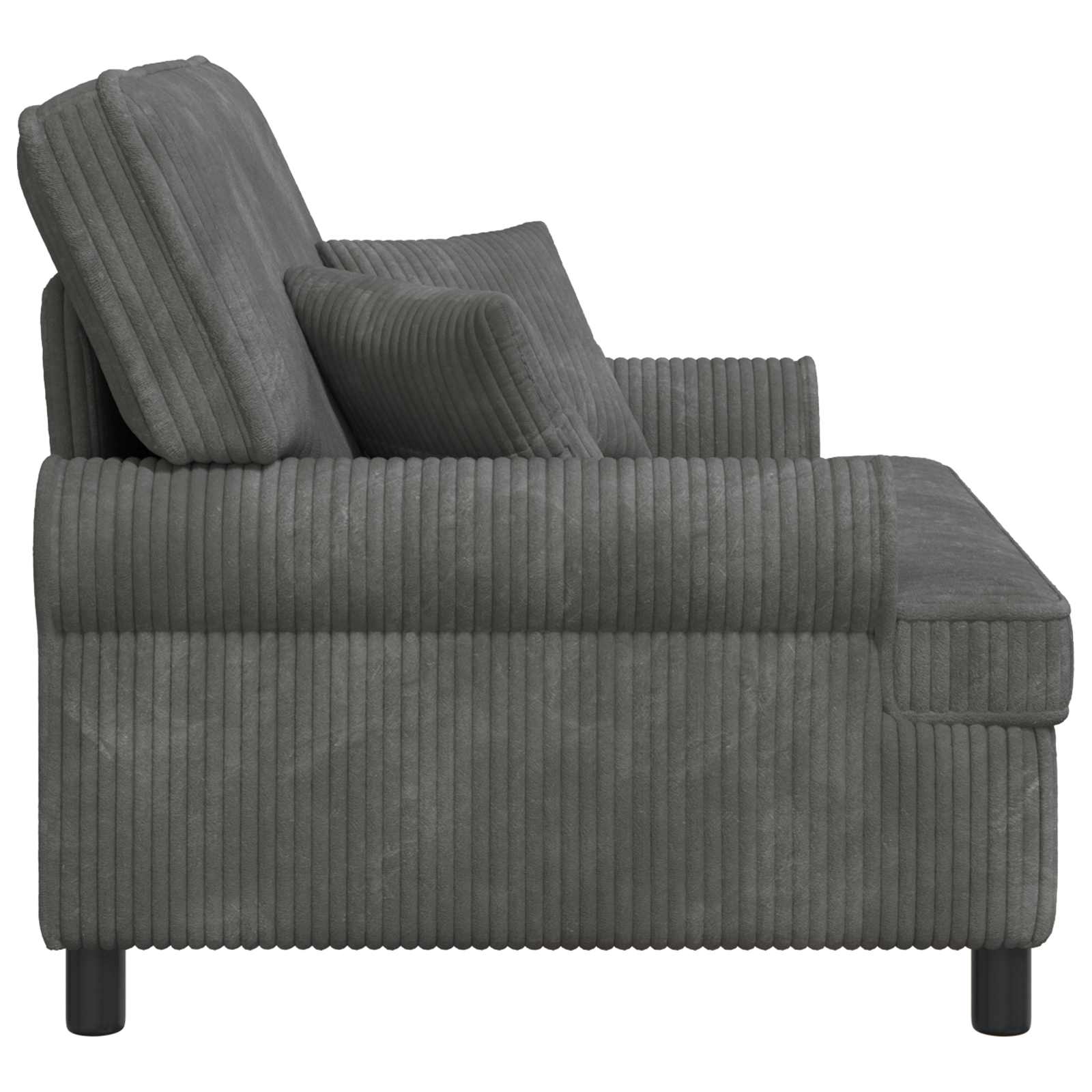 XXL fauteuil met kussens Lichtgrijs 1,5 Lijnen Stof