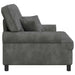 XXL fauteuil met kussens Lichtgrijs 1,5 Lijnen Stof