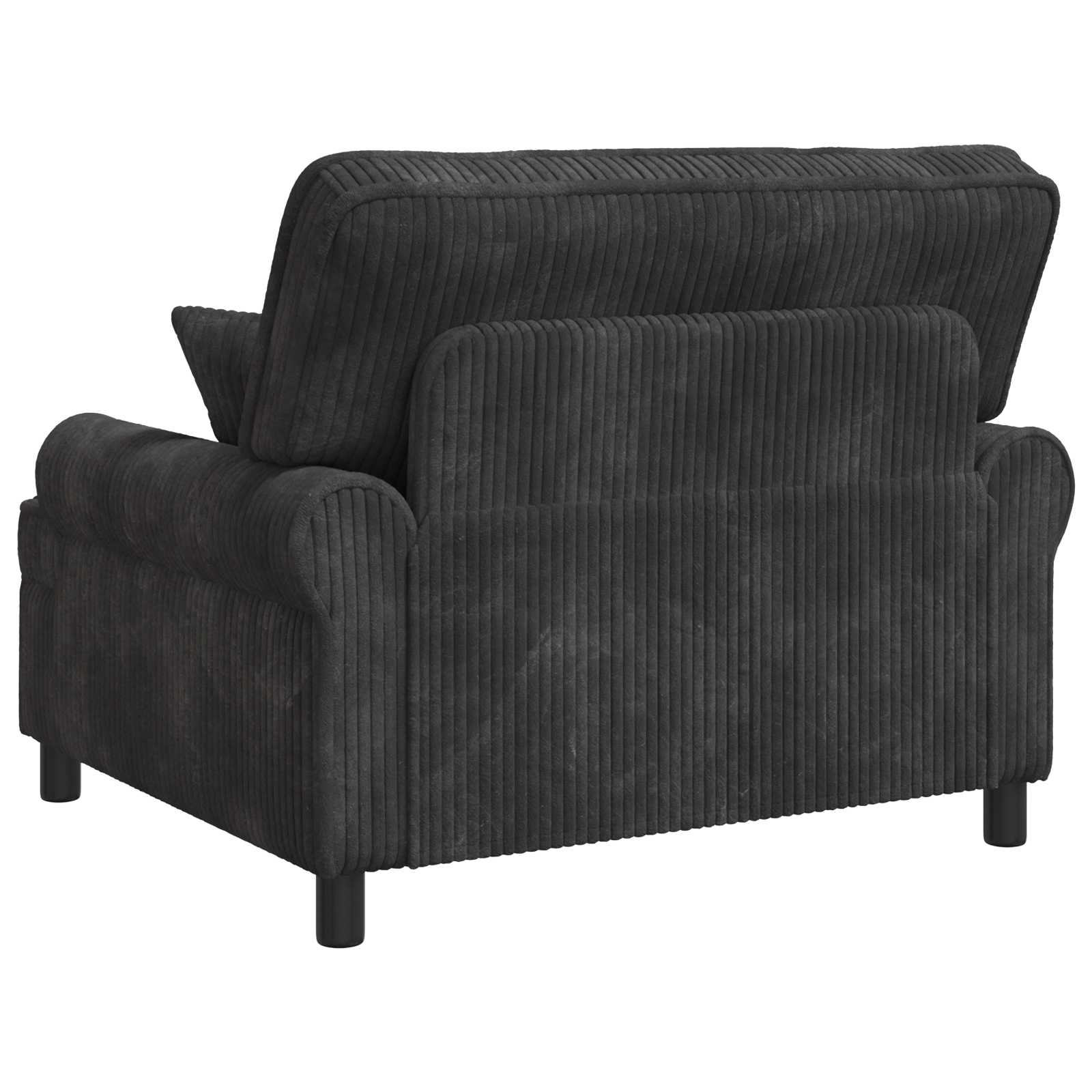 XXL fauteuil met kussens Donkergrijs 1,5 Lijnen Stof