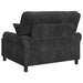 XXL fauteuil met kussens Donkergrijs 1,5 Lijnen Stof
