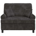 XXL fauteuil met kussens Donkergrijs 1,5 Lijnen Stof