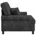 XXL fauteuil met kussens Donkergrijs 1,5 Lijnen Stof