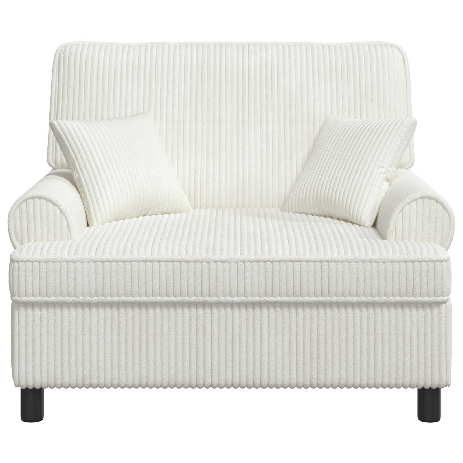 XXL fauteuil met kussens Crèmekleurig 1,5 Lijnen Stof