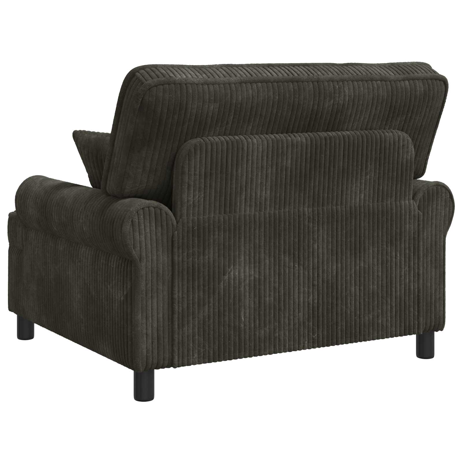 XXL fauteuil met kussens Donkerbruin 1,5 Lijnen Stof
