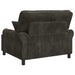 XXL fauteuil met kussens Donkerbruin 1,5 Lijnen Stof