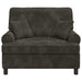 XXL fauteuil met kussens Donkerbruin 1,5 Lijnen Stof