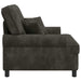 XXL fauteuil met kussens Donkerbruin 1,5 Lijnen Stof