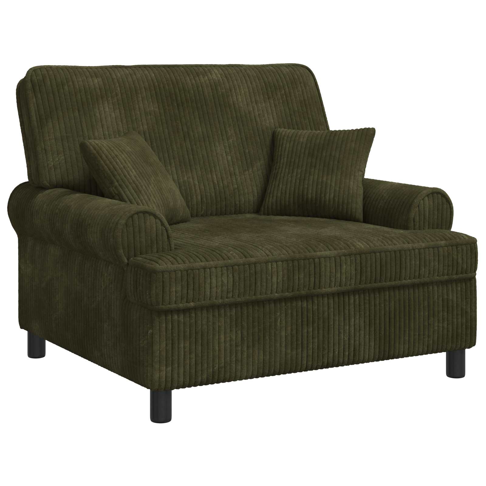XXL fauteuil met kussens Groen 1,5 Lijnen Stof