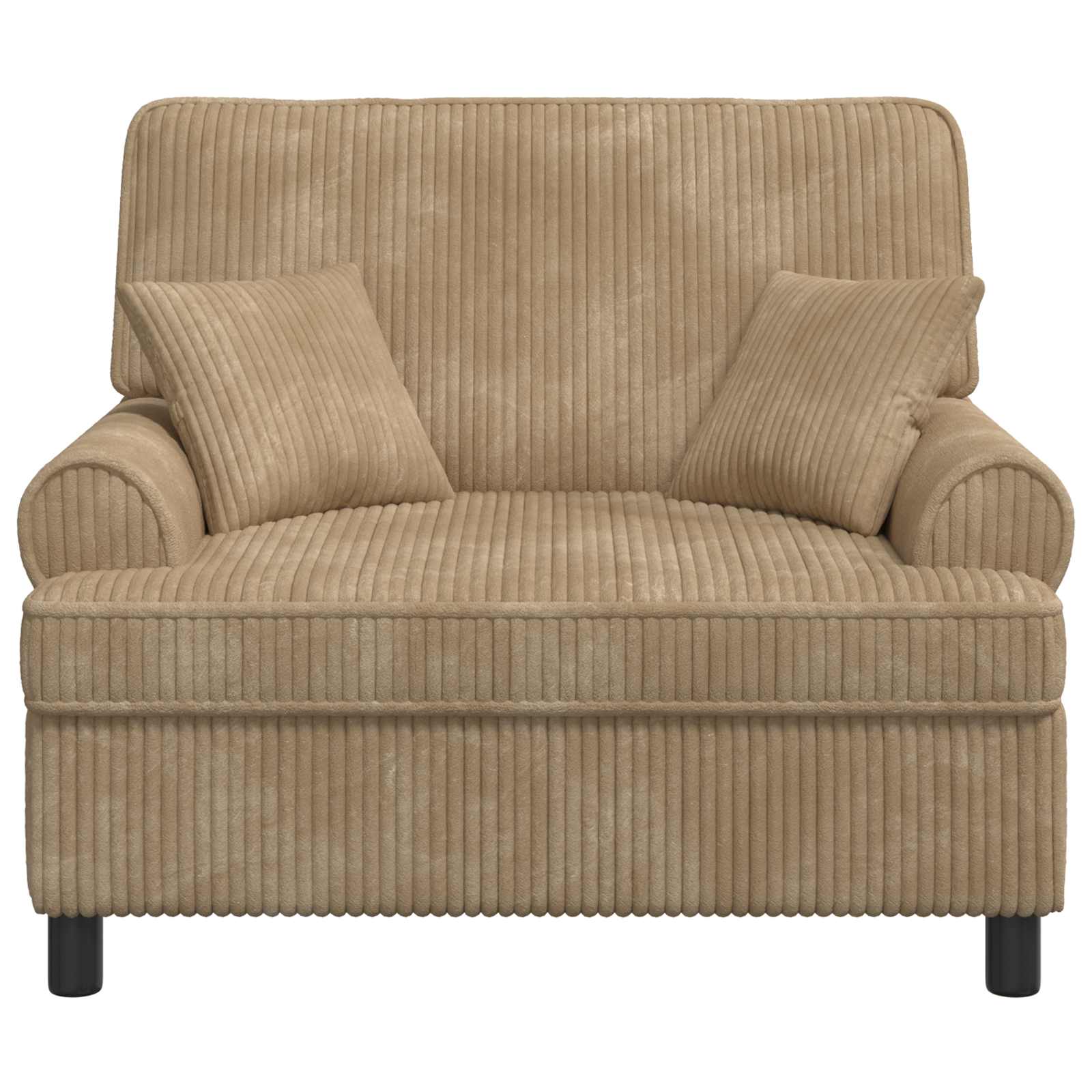 XXL fauteuil met kussens Beige 1,5 Lijnen Stof