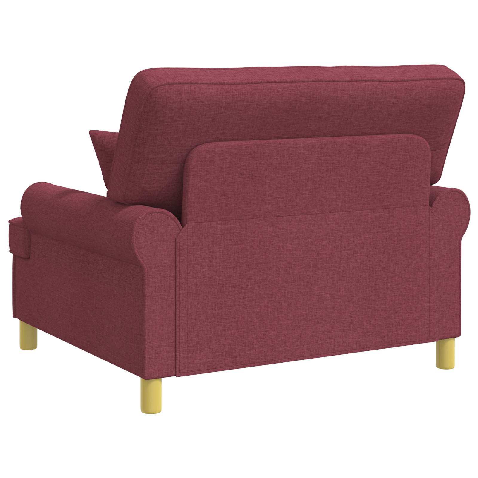 Fauteuil met kussens Wijnrood Stof
