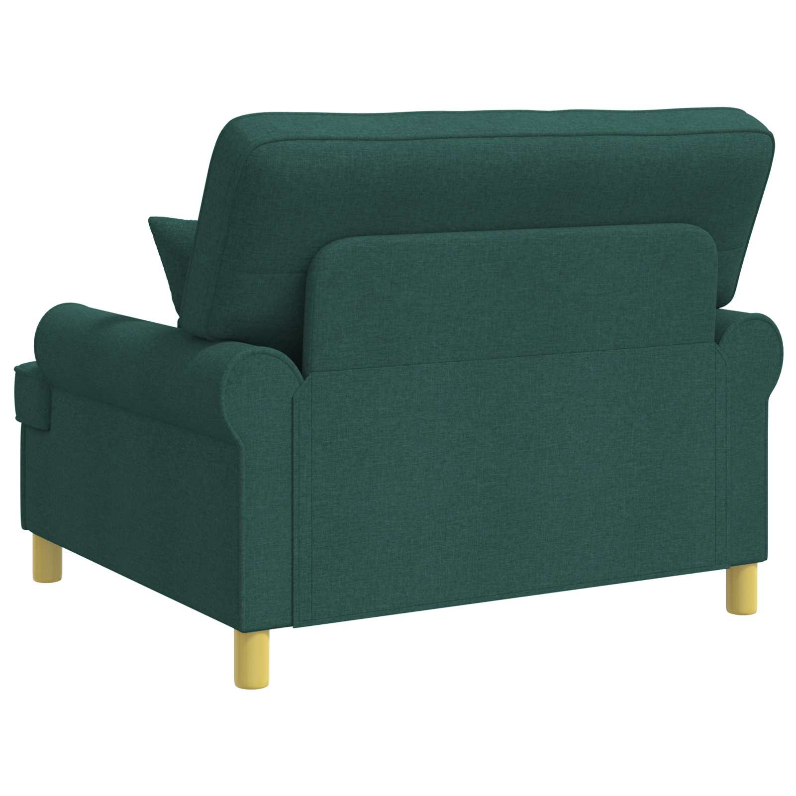 Fauteuil met kussens Donkergroen Stof