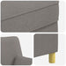 Fauteuil met kussens Taupe Stof