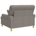 Fauteuil met kussens Taupe Stof