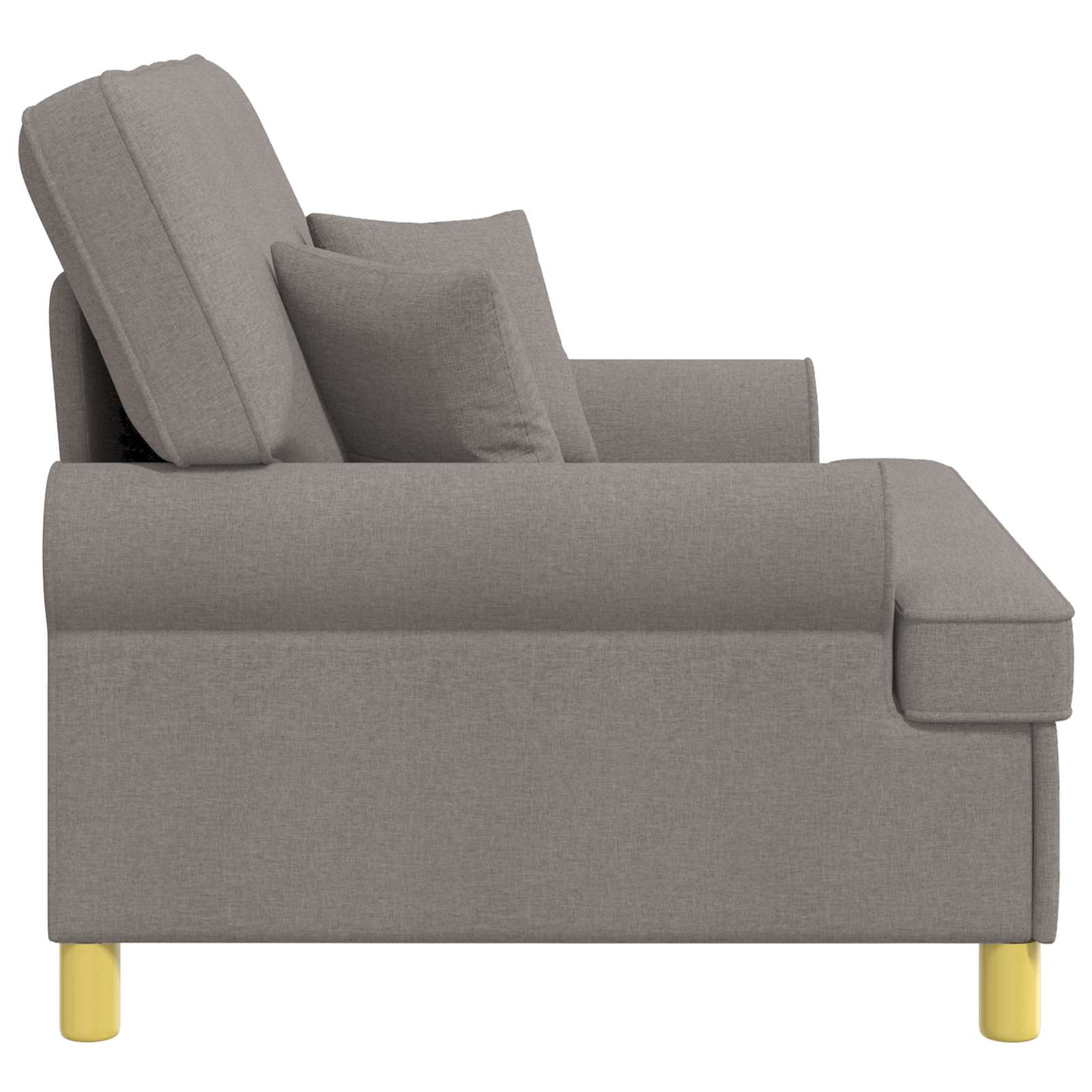 Fauteuil met kussens Taupe Stof