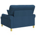 Fauteuil met kussens Blauw Stof