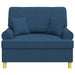 Fauteuil met kussens Blauw Stof