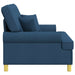 Fauteuil met kussens Blauw Stof