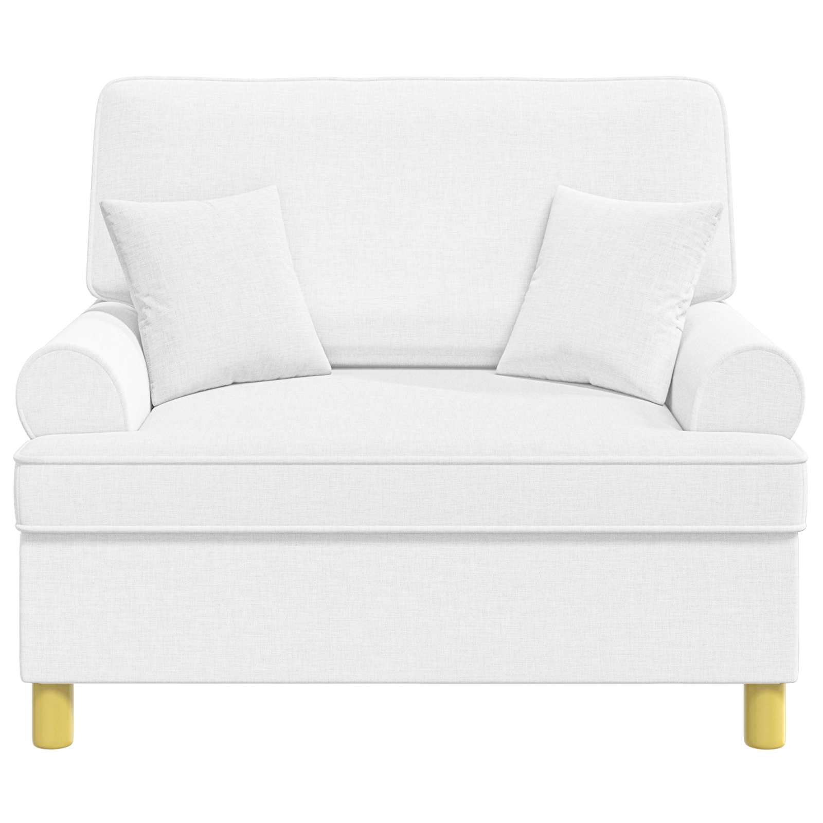 XXL fauteuil met kussens Wit Stof