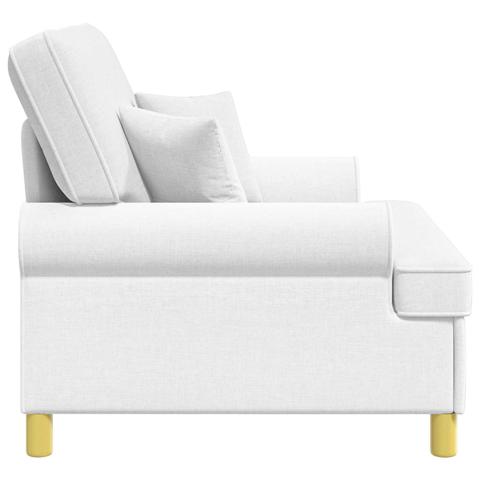 XXL fauteuil met kussens Wit Stof