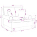XXL fauteuil met kussens Wit Stof