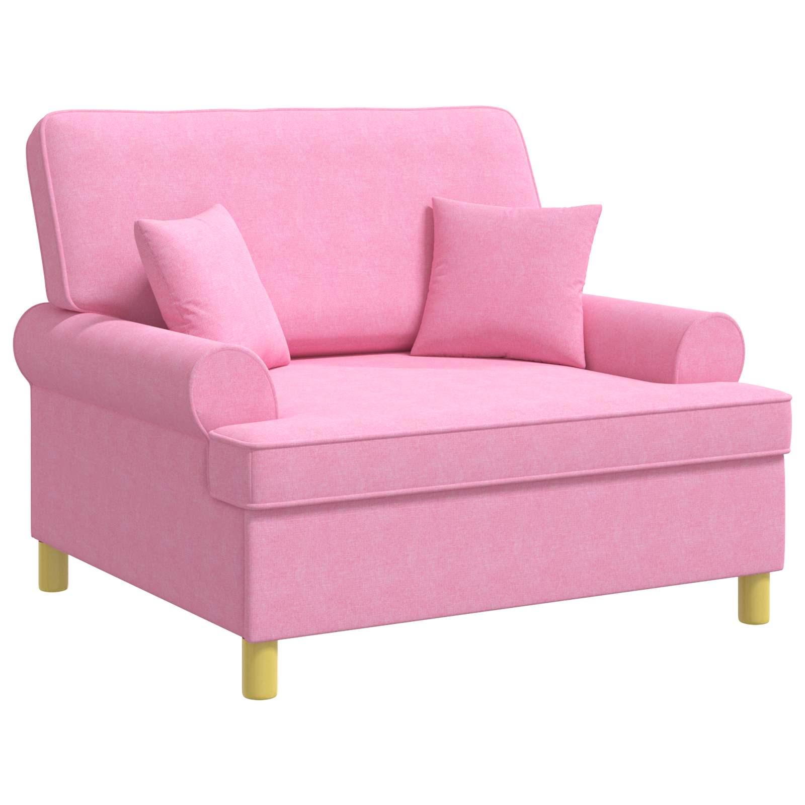 Fauteuil met kussens Roze Stof