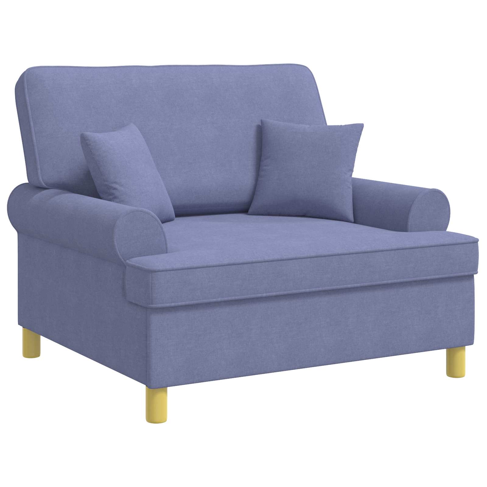 XXL fauteuil met kussens Jeans Blauw Stof