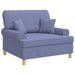 XXL fauteuil met kussens Jeans Blauw Stof