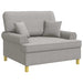 XXL fauteuil met kussens Wolkengrijs Stof