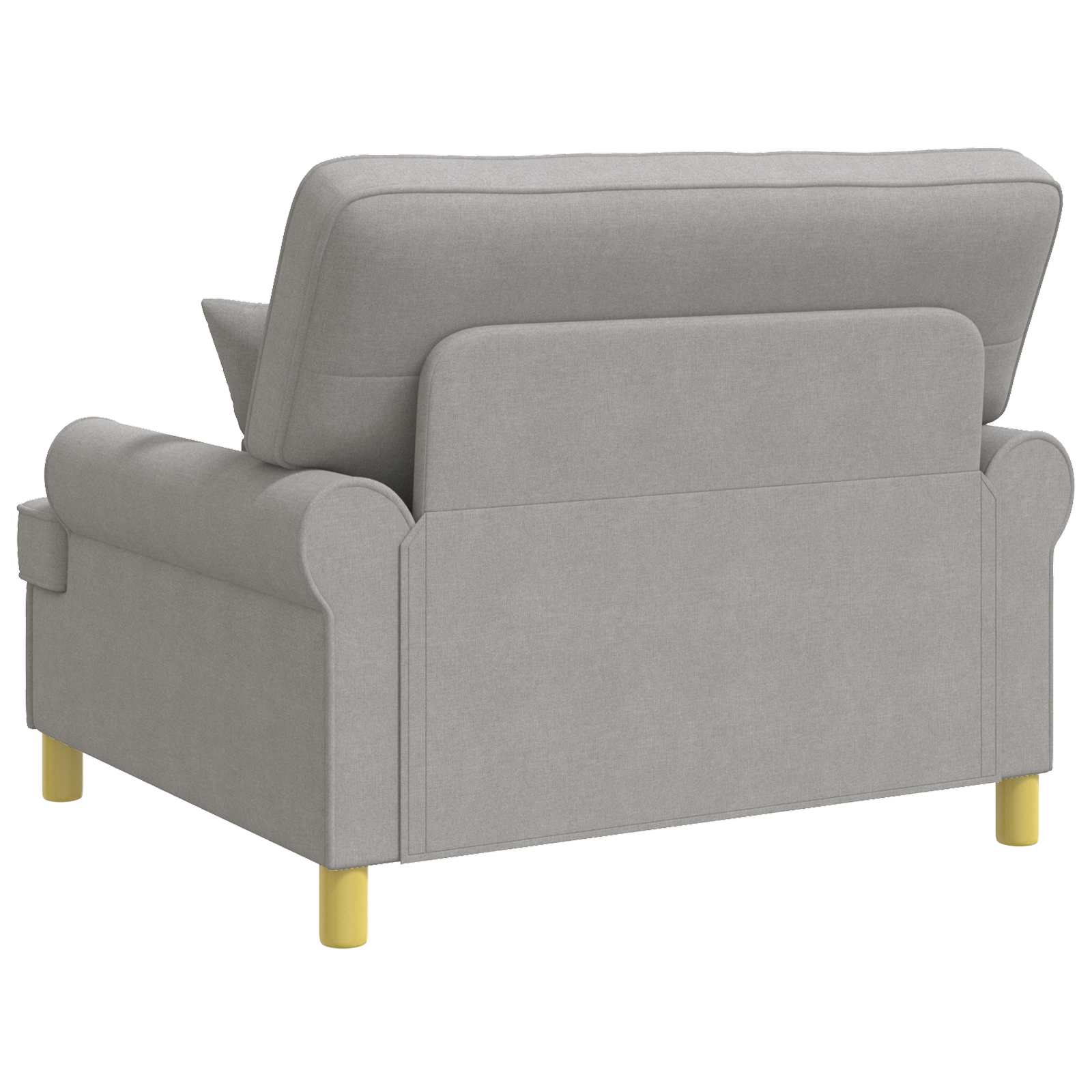 XXL fauteuil met kussens Wolkengrijs Stof