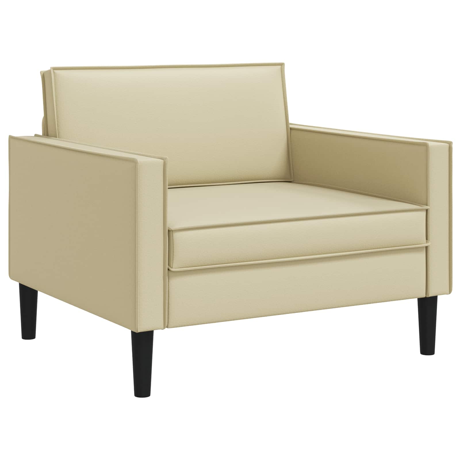 XL fauteuil Crèmekleurig Kunstleer