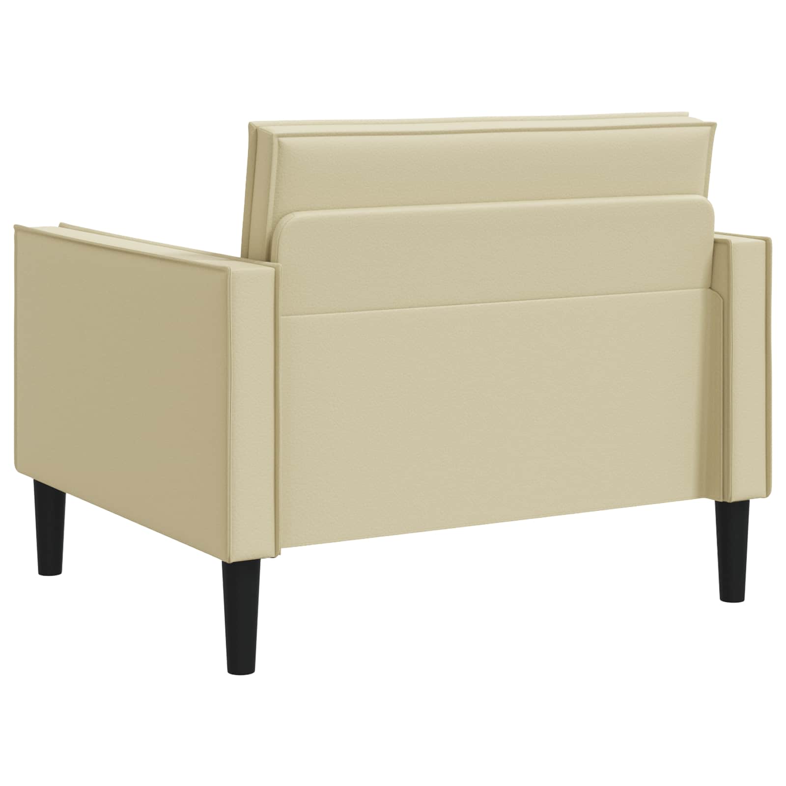 XL fauteuil Crèmekleurig Kunstleer