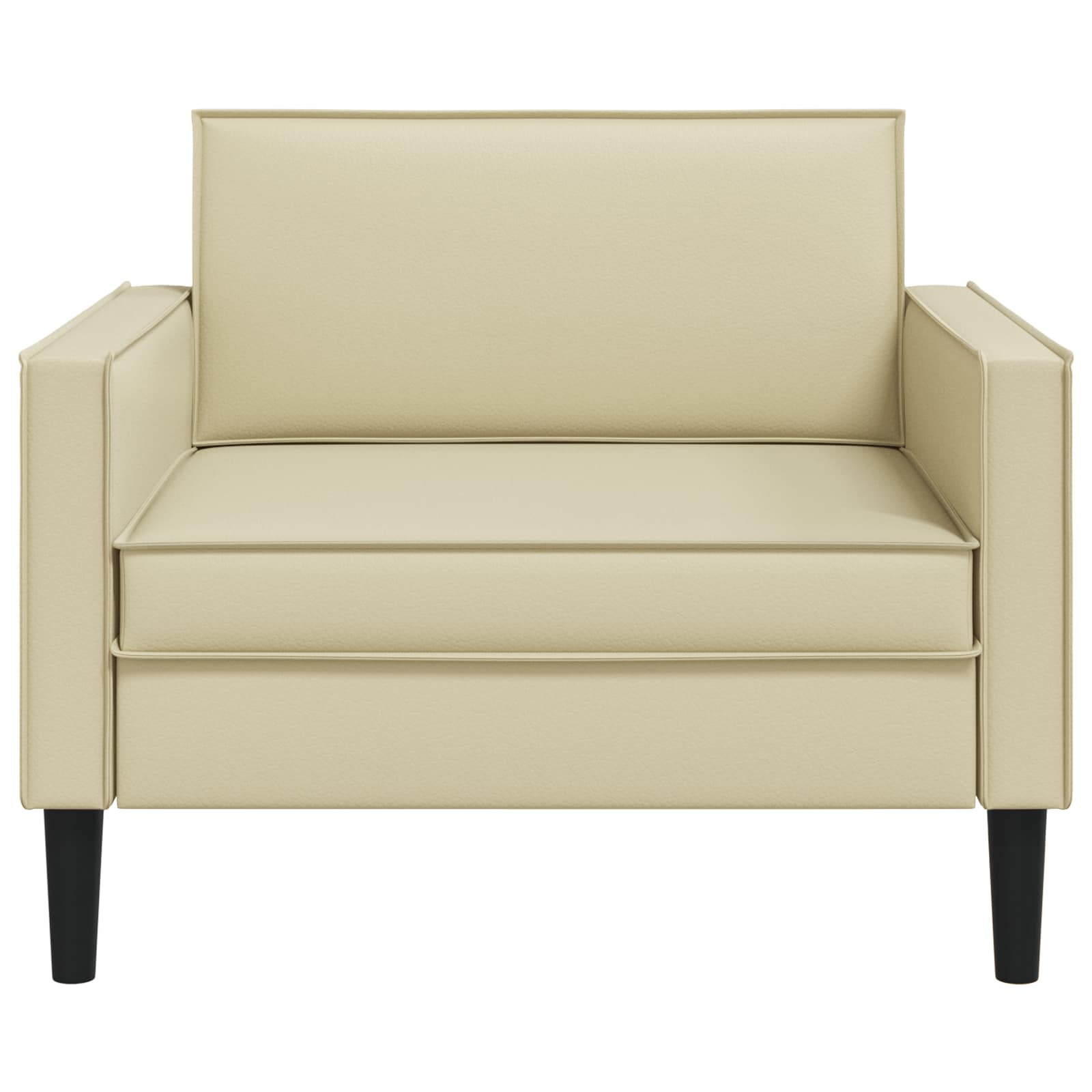 XL fauteuil Crèmekleurig Kunstleer