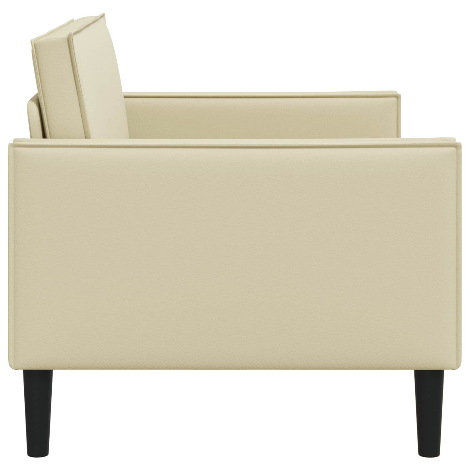 XL fauteuil Crèmekleurig Kunstleer