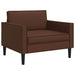 XL fauteuil Bruin Kunstleer
