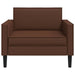 XL fauteuil Bruin Kunstleer