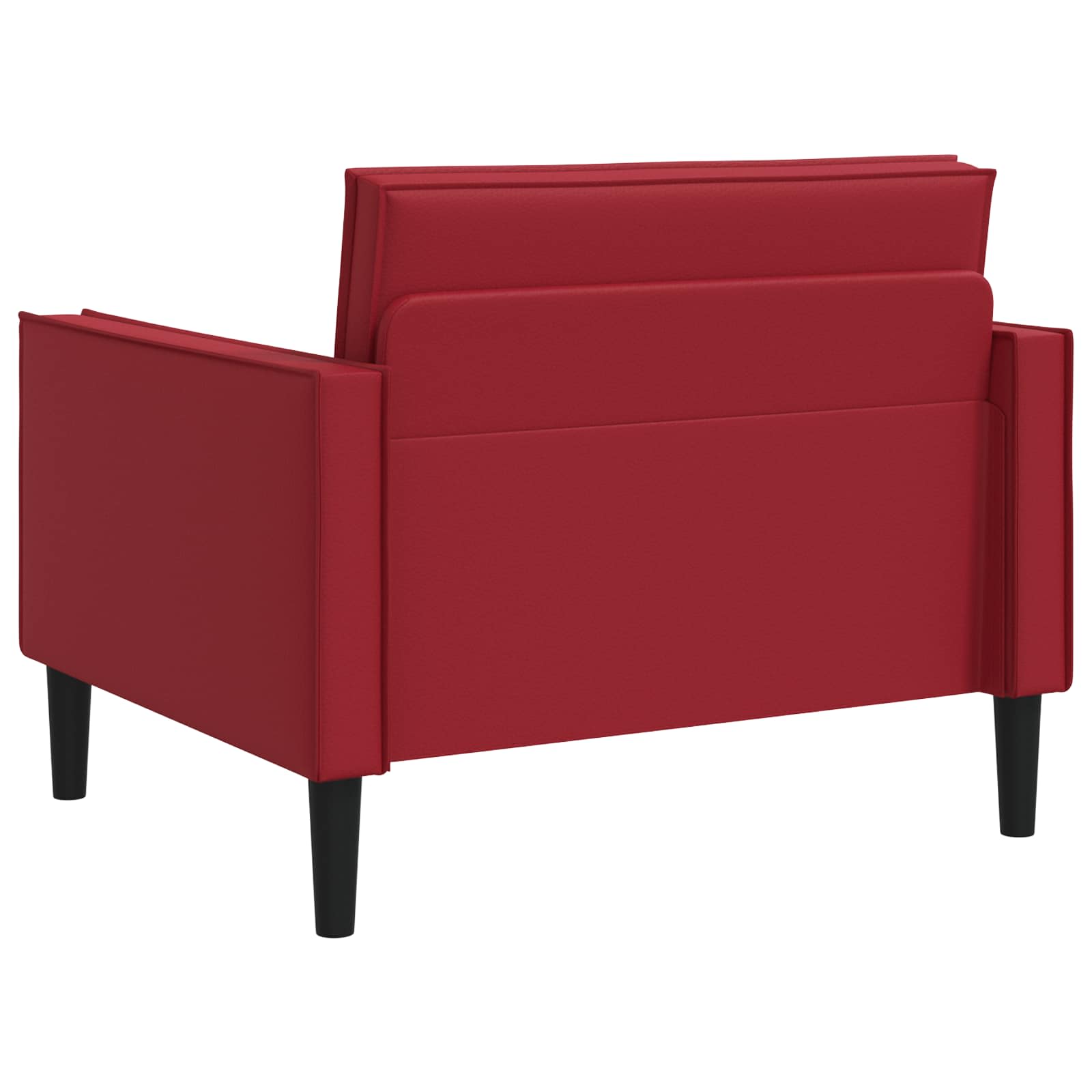 XL fauteuil Bordeauxrood Kunstleer