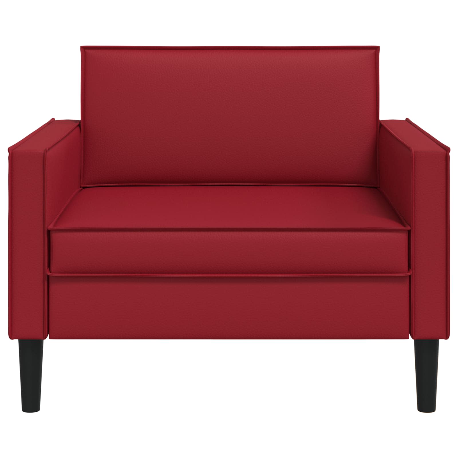 XL fauteuil Bordeauxrood Kunstleer