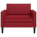 XL fauteuil Bordeauxrood Kunstleer