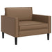 XL fauteuil Cappuccino Kunstleer