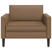 XL fauteuil Cappuccino Kunstleer