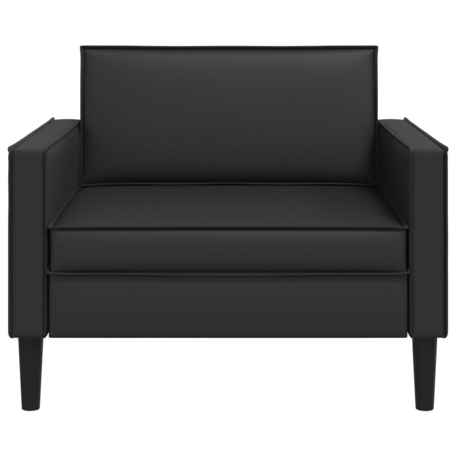XL fauteuil Zwart Kunstleer