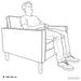 XL fauteuil Wit Kunstleer