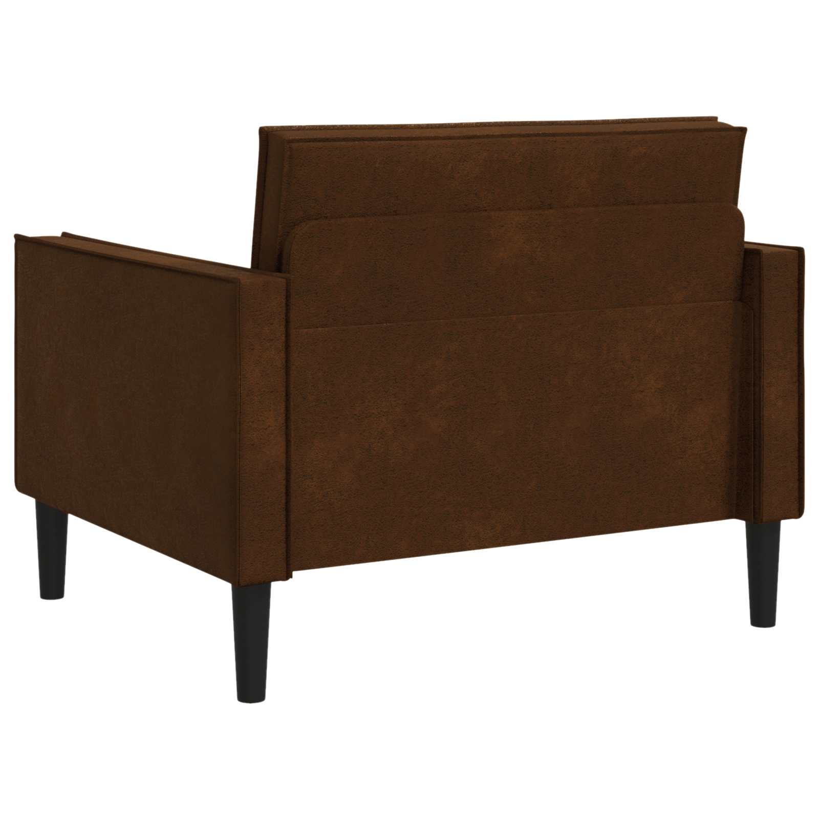 XL fauteuil Bruin Nep Suede Leer