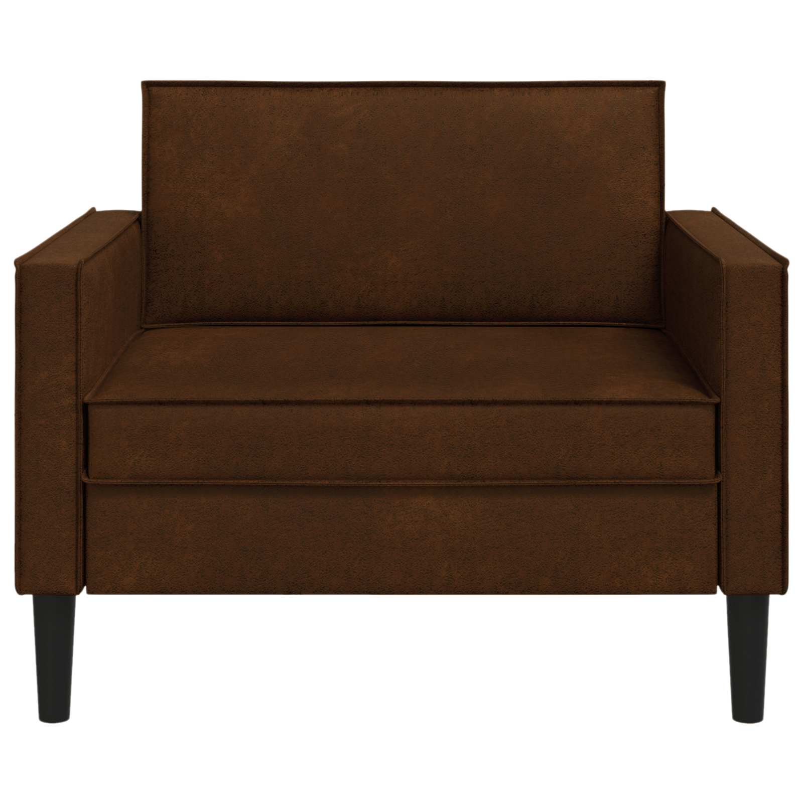 XL fauteuil Bruin Nep Suede Leer