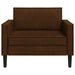 XL fauteuil Bruin Nep Suede Leer