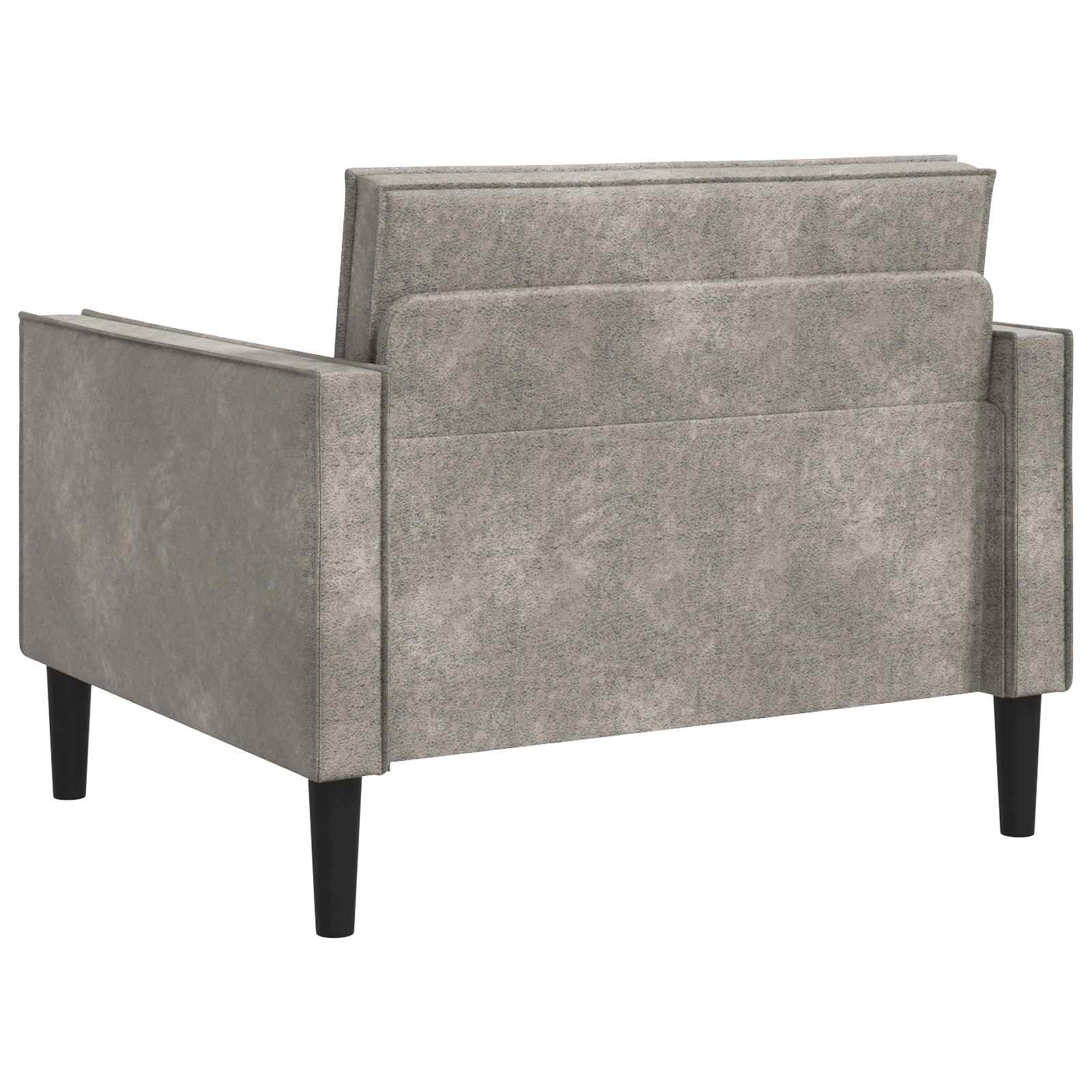 XL fauteuil Lichtgrijs Nep Suede Leer