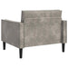 XL fauteuil Lichtgrijs Nep Suede Leer
